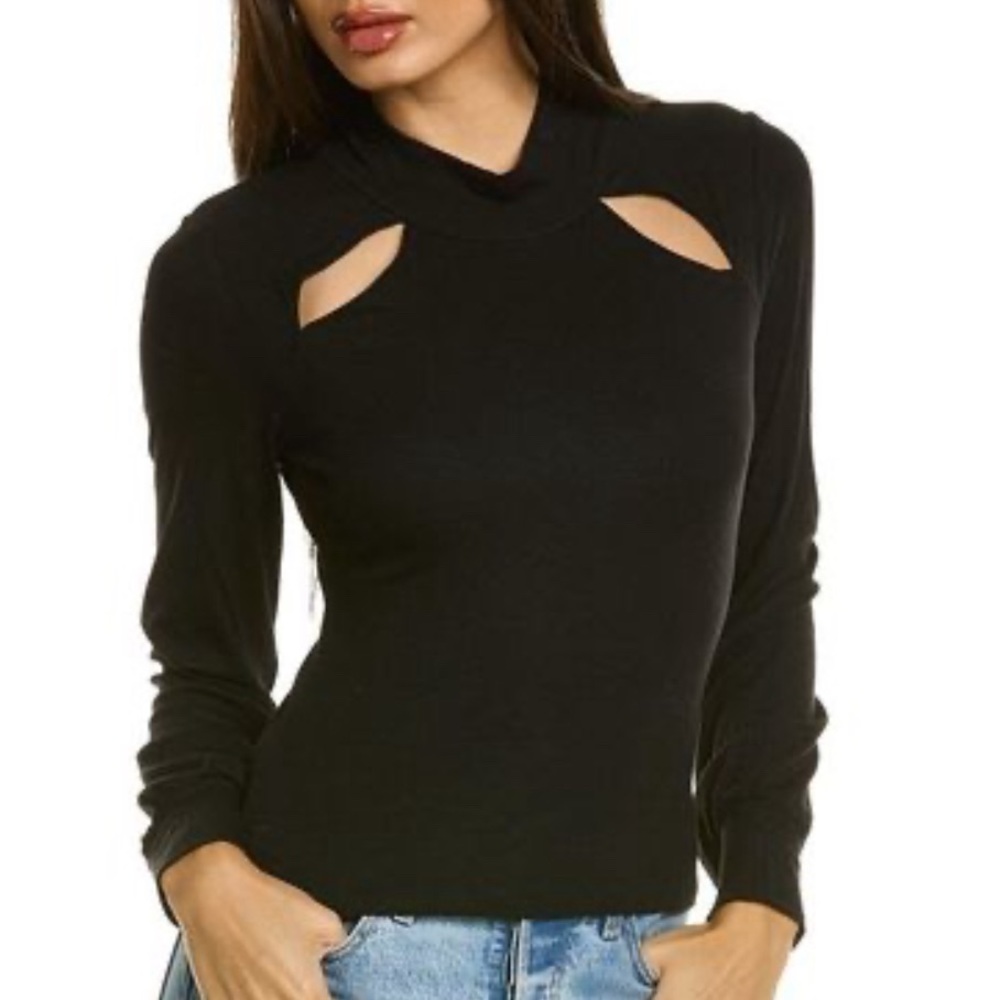 Ribbed Cutout Shirt